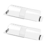 CH24Globall 2-Pack Air Vent Deflector 8.5 to15.5 Inches, Aerospace-Grade Plastic (5-Meter Drop Resistant), 200% Stronger Magnetic AC/Heat Vent Covers (-35Â°F to 284Â°F) for Ceiling/Floor/Wall Regi