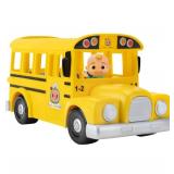 CoComelon Official Musical Yellow School Bus, Plays Clips from âWheels on The Bus,â Featuring Removable JJ Figure â Character Toys for Babies, Toddlers, and Kids