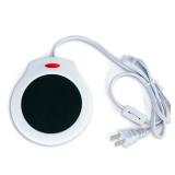 Home&Office Desktop Electric Mug Warmer-Coffee/Tea/Cocoa/Soup-Scented Candles Gift for Winter 1pcs(White and Black (CFW001-White)