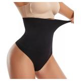 Dulchany Thong Shapewear Tummy Control Underwear for Women High Waisted Seamless Body Shaper Panties
