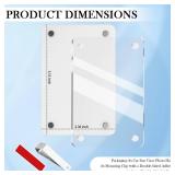 Figpade 2PCS Car Picture Holder with Magnetic Attachment,Acrylic Car Visor Photo Clip for Easy Display of Photos,Personalized Cars Picture Frame as Christmas Cars Decorations (White)