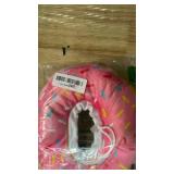 Seyezo Cat Cone Soft Collar, Adjustable Cat Recovery Collars Kitten Cones to Stop Licking, Cute Donut Neck Collar After Surgery, Elizabethan Kittens Protective Cones After Spay (Donut Pink, Medium)