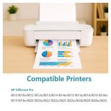 962XL Ink Cartridges Combo Pack Replacement for HP 962 XL 4 Pack Fit for 9015e 9010 9015 9025e 9020 9018e 9018 9025 9012e 9010e 9012 9020e 9019 Printers (Black Cyan Magenta Yellow HP962 HP962XL)