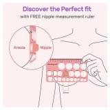 Nuliie Silicone Flanges Insert Replacement Kit, Flange Sizing Kit for Electric Breast Pumps, Pumping Essentials for Moms, 13/15/17/19/21mm for 24mm Flange/Shield, 10PCS