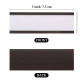 Outus 30 Pcs 3 x 1 Inch Magnetic Label Holders Locker Name Tags with 30 Protective Films and 60 Replacement Strips Magnetic Name Plate Card Holders for Office Shelf Mailboxes Locker