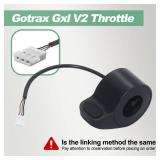 Yecatre Electric Scooter Thumb Throttle Replacement - with Female Plug, Compatible with Gotrax GXL V2 E-Scooter, Accelerator Speed Control for Gotrax Accessories Parts