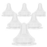 Silicone Nipples for Lansinoh Bottles, Size L,Replacement Bottle Nipple,6m+,Fast Flow, 6 Count