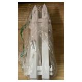 16\" Extra Tall Fence for Christmas Tree,12PCS White Picket Fence Gate Barrier with Tree Patterns Christmas Tree Gate for Pets(24\" H x 5\" W Each)