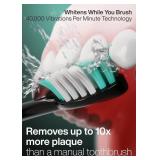Aquasonic Black Series Ultra Whitening Toothbrush â ADA Accepted Electric Toothbrush- 8 Brush Heads & Travel Case â 40,000 VPM Electric Motor & Wireless Charging - 4 Modes w Smart Timer