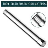 iFealClear Shower Arm Extension, Solid Brass Shower Head Extension Arm Water Outlet Lowers Existing Shower Head, Easy to Install Shower Pipe Extension for Bathroom, 6 Inch Chrome Finish 1PC