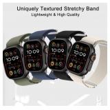 Alpine Loop Nylon Band Compatible with Apple-Watch-Ultra-Band 49mm 46mm 45mm 44mm, Sport Women Men Bands with Titanium G-Hook Braided Stap for iWatch Series Ultra 2/Ultra/SE/10/9/8/7/6/5/4/3/2/1