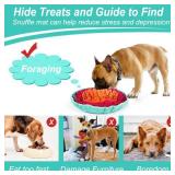 Vivifying Snuffle Mat for Dogs, Interactive Sniff Mat for Slow Eating and Keep Busy, Adjustable Dog Digging Toys Encourages Natural Foraging Skills and Mental Stimulation