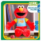 Sesame Street 13-inch Sing-Along Plush Elmo with Lights and Sounds, Super-Soft and Huggable, Kids Toys for Ages 18 Month by Just Play