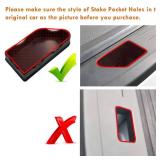 Moonlinks Bed Rail Stake Pocket Covers Compatible with 2014-2018 GMC Sierra 1500 and Chevrolet Silverado Stake Pocket Hole Plug Covers 1500/2500/2500HD/3500HD(Set of 2)