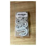 BellRhein Shower Curtain Hooks, Metal Shower Hooks for Shower Curtain Rod, Rust Proof Metal Shower Curtain Rings, S Hook Set of 12,White.