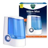 Vicks Warm Mist Humidifier - Air Humidifier for Bedroom, Home & Large Room, Baby, Kids and Adults Soothing Steam Vaporizer for Cough, Congestion, Allergies & Dry Air, VapoSteam Compatible