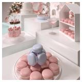 PecMuikee Buffet Risers, Food Risers for Buffet Table, Display Stand Shelf for Catering Dessert Collectibles Jewelry Figures Show, Acrylic Cube Display Nesting Risers with Hollow Bottoms 6PCS