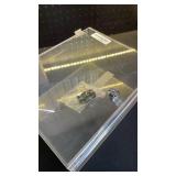 Wonderjune Clear Acrylic Locking Display Case with Keys Large Medication Lock Box Snack Fridge Lock Acrylic Figure Display Case Storage Box for Collectibles Figures Jewelry Toy(12.2\" X 5.75\" X 4.6\"