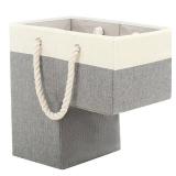 1 Pc Stair Basket for Stairs with Handle, Staircase Baskets for Carpeted and Wooden Stair,16\" Step Storage Laundry basket for Stairs, Toys, Clothes, Books, Tools, Magazine, with Hard Board, Anti-slip