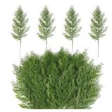 Hananona Artificial Pine Branches,40 Pcs Christmas Faux Cedar Stems, Artificial Faux Cedar Branches, Fake Christmas Greenery Pine Picks for Wreath Craft DIY Home Kitchen Decorations (40, Green)