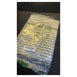 Walrus Heavy Duty Vinyl Tablecloth with Flannel Backing Waterproof Oil-Proof Plastic Table Cloth Stain-Resistant Wipeable Rectangle or Square Table Cover for Indoor and Outdoor (Stripe, 52X70 Inch)