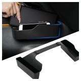 LitMiRaCle Center Console Gear Shift Organizer Tray Compatible with Ford Bronco 2021 2022 2023 2/4 Door, Center Console Gear Side Storage Box in Matte Black, Interior Accessories