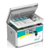 Glosen Medicine Lock Box,locking medicine box, Security Lock BoxesãMedium 12 x 7.68 x 7.87 Inch with removable storage pocketã,lock box, First Aid Key Safe Box,Lock Box for Medication