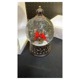 Christmas Cardinal Snow Globe Light up Lantern with 8 Songs, 6.99\" Christmas Snow Globes for Kids Adults, 6H Timer & Dual Power, Snowglobes Christmas Decorations Indoor, Gifts for Women Men