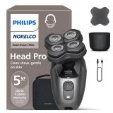 Philips Norelco Head Shaver Pro 7000 Series - Skull Shaver for Men and Women, 360Â° Flexing Head & ComfortCut Blades for Clean Shave, Gentle on Skin, Model HS7980/40