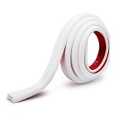 Rubber Bond TV Cord Hider Cable Protector - Strong Self Adhesive Wall Cord Cover Cable Hider - Low Profile Cable Management Wall Cord Concealer Cable Raceway (White, 10 Feet)