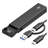 Xiaobi M.2 NVMe SSD Enclosure, Tool-Free Installation, USB 3.2 Gen 2 (10 Gbps) to NVME M-Key/(B+M) Key PCIe NVMe Adapter Support UASP and Trim, for SSDs 2230/2242 /2260/2280