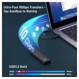 Xiaobi M.2 NVMe SSD Enclosure, Tool-Free Installation, USB 3.2 Gen 2 (10 Gbps) to NVME M-Key/(B+M) Key PCIe NVMe Adapter Support UASP and Trim, for SSDs 2230/2242 /2260/2280