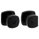 Kwikset Signature Series Arroyo Door Knob Set - Matte Black (4)