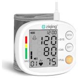 KIKEANG Wrist Blood Pressure Monitor, Rechargeable Bp Cuff Wrist & Accurate 2x99 Data Large LCD Screen Display for Home/Trave/Office Use