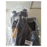 Spacrea clamp on Desk Shelf, 2 Tier Office Desk Shelves Organizer, Wood Desktop Supplies Storage Rack, Desk Organizers and Accessories (Black)