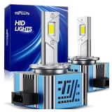 Marsauto D1S D1R HID Bulbs, 800% Brightness, 30,000LM 6500K White for 66144 66140 85140 85415 (85415C1) Bulb, Plug and Play, Pack of 2