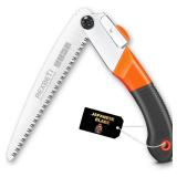 REXBETI Folding Saw - 8 Inch Blade for Wood & Dry Wood Pruning, Compact Design, SK-5 Steel