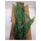 Christmas Cedar Garland Full Real Touch Artificial Green Faux Cypress Realistic Pine Garland for Mantle Fireplace Table Home Decoraiton 5FT