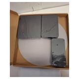 Buffet Risers Food Risers for Buffet Table Acrylic Risers Display Stands Tall Cake Stands Cylinder Stands for Party Pedestal Cake Stand Dessert Table Display Set Cupcake Stands Cupcake Display (Black)