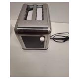 2 Slice Toaster Touch Screen, Stainless Steel Toasters Digital Timer 2 Slot Toasters, 8 Shade Settings 6 Bread Types for Bagel, Cancel, Defrost - Stainless Steel - Dent