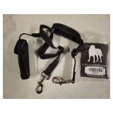 Leash Boss Duo - Adjustable Double Dog Leash for Large Dogs - Reflective No Tangle Leash for Walking Two Dogs at Once (Reflective Coupler with Handle)