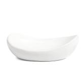 FORLONG Ceramic Soap Dish Holder, for Bathroom,Tub and Kitchen Sink - White