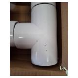 ANPTGHT 2 Inch Tee PVC Fitting 4 Way Elbow Connector, Furniture Grade 90 Degree Elbow Side Outlet, PVC Corner Fittings for Building Furniture Greenhouse Shed Pipe Fittings Tent Connection (Pack of 4)