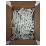 NIOSTA C7 C9 Outdoor Christmas Lights Clips,Adjustable Quick Clips for Shingle,Gutter,Roof,Fence,C7 White,50 Pack