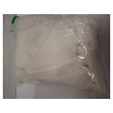 LOMAO Knitted Throw Blanket with Tassels Bubble Textured Lightweight Throws for Couch Cover Home Decor (Cream, 50x60)