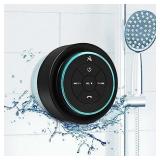 XLeader, Upgraded, Pro Shower Speaker, Certified IPX7 Waterproof Bluetooth Speaker with Suction Cup, Hook Clip, Built-in Mic, Crystal Sound&Rich Bass, up to 12H Playtime, Ideal Gifts - SoundAngel Mate