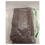 UBBCARE 2 Pack Wicker Basket, 13.4L x 8.3H x 7.1W inch Woven Paper Rope Storage Baskets for shelves, Foldable Rectangular Storage Baskets with Handle, Storage Basket for Organizing, Dark Brown