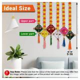 DIYANA IMPEX Marigold Garland for Decoration 5 Pcs Artificial Marigold Flowers with Bell, Indian Decor for Pooja, Diwali, Rangoli, Wedding, Christmas (Kite)