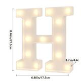 Marquee Light Up Marquee Letters Night Lights Led Sign H Locker Lights Big Letters for Party Decorations, Halloween, Baby Shower, Desk, Kitchen, Carnival