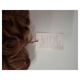 Wiginway Short Curly Wavy Synthetic Hairpiece Wigs with Bangs for Women Girls Light Strawberry Blonde